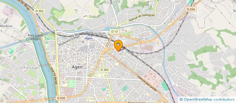 localisation de l'entreprise SYNDICAT DE COPROPRIETE RESIDENCE ROUGET DE L ISLE  AGEN