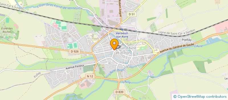 localisation de l'entreprise SYNDICAT DE COPROPRIETE RESIDENCE THIERS  VERNEUIL D'AVRE ET D'ITON