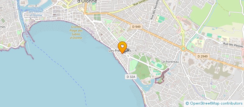 localisation de l'entreprise SYNDICAT DE COPROPRIETE ROCHE PIE à LES SABLES D'OLONNE