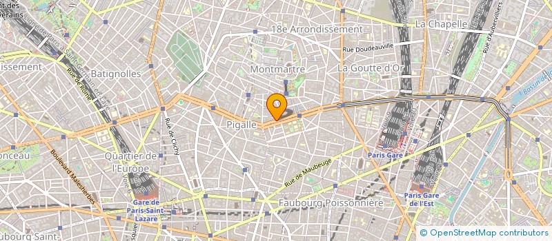 localisation de l'entreprise SYNDICAT DE COPROPRIETE ROCHECHOUART  PARIS 18