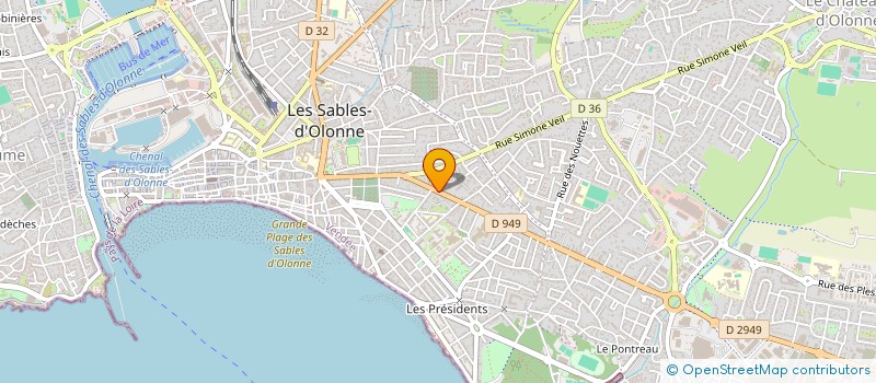 localisation de l'entreprise SYNDICAT DE COPROPRIETE ROCHEFORT à LES SABLES D'OLONNE