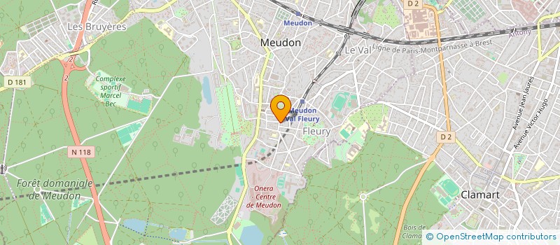 localisation de l'entreprise SYNDICAT DE COPROPRIETE RODIER  MEUDON