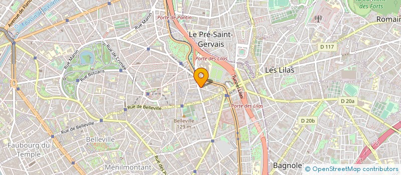 localisation de l'entreprise SYNDICAT DE COPROPRIETE ROMAINVILLE  PARIS