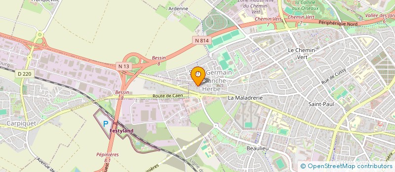 localisation de l'entreprise SYNDICAT DE COPROPRIETE RUE DE L'EGLISE à CAEN