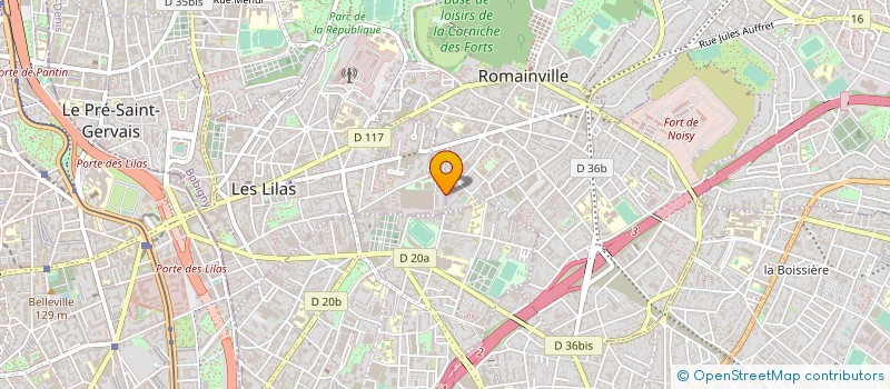 localisation de l'entreprise SYNDICAT DE COPROPRIETE SAINT GERMAIN à LES LILAS