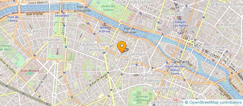 localisation de l'entreprise SYNDICAT DE COPROPRIETE SAINTS PERES  PARIS