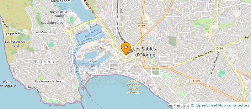 localisation de l'entreprise SYNDICAT DE COPROPRIETE SALINES à LES SABLES D'OLONNE