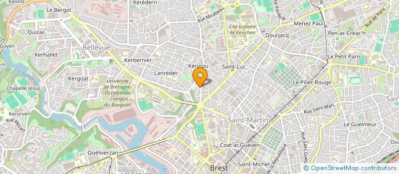 localisation de l'entreprise SYNDICAT DE COPROPRIETE SGI à BREST
