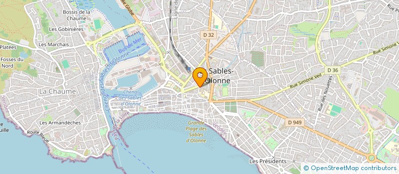 localisation de l'entreprise SYNDICAT DE COPROPRIETE ST ARROMAN à LES SABLES D'OLONNE