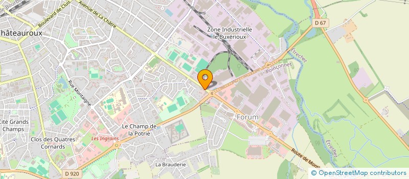 localisation de l'entreprise SYNDICAT DE COPROPRIETE SU 388 AVENUE DE LA CHATRE REPRESENTEE PAR AGENCE BIC à CHATEAUROUX