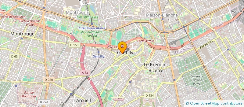 localisation de l'entreprise SYNDICAT DE COPROPRIETE TENINE à GENTILLY