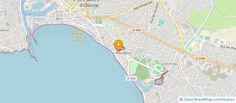 localisation de l'entreprise SYNDICAT DE COPROPRIETE TOURVILLE à LES SABLES D'OLONNE