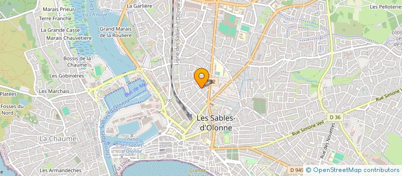 localisation de l'entreprise SYNDICAT DE COPROPRIETE TRAPONNIERE à LES SABLES D'OLONNE