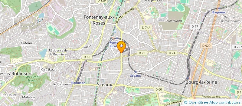 localisation de l'entreprise SYNDICAT DE COPROPRIETE VAL FONTENAY à FONTENAY-AUX-ROSES