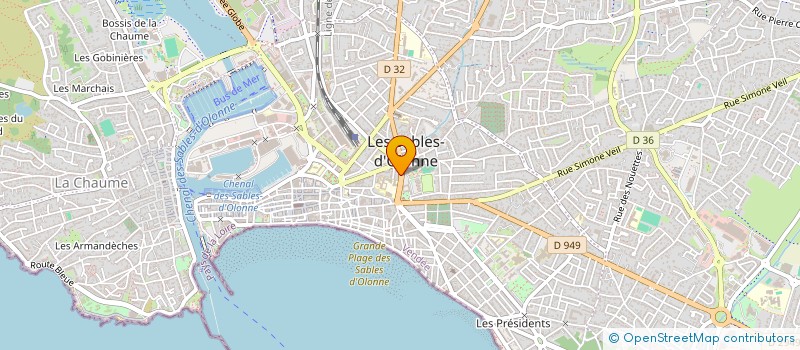 localisation de l'entreprise SYNDICAT DE COPROPRIETE VERDUN à LES SABLES D'OLONNE