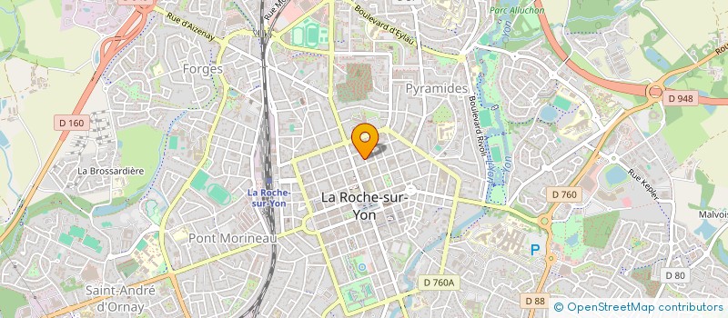 localisation de l'entreprise SYNDICAT DE COPROPRIETE VICTOR HUGO  LA ROCHE-SUR-YON