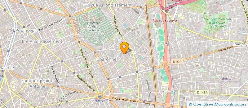 localisation de l'entreprise SYNDICAT DE COPROPRIETE VIGNOLES  PARIS