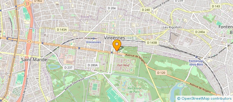 localisation de l'entreprise SYNDICAT DE COPROPRIETE VILLA D'IDALIE à VINCENNES