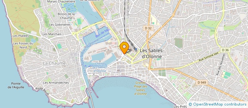 localisation de l'entreprise SYNDICAT DE COPROPRIETE VOYER à LES SABLES D'OLONNE