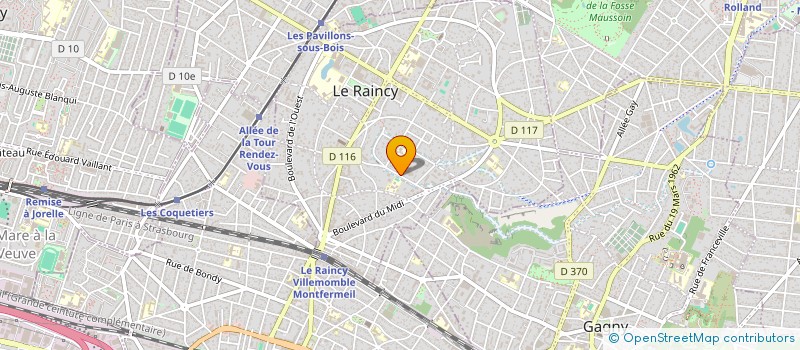 localisation de l'entreprise SYNDICAT DE COPROPRIETEERMITAGE  LE RAINCY