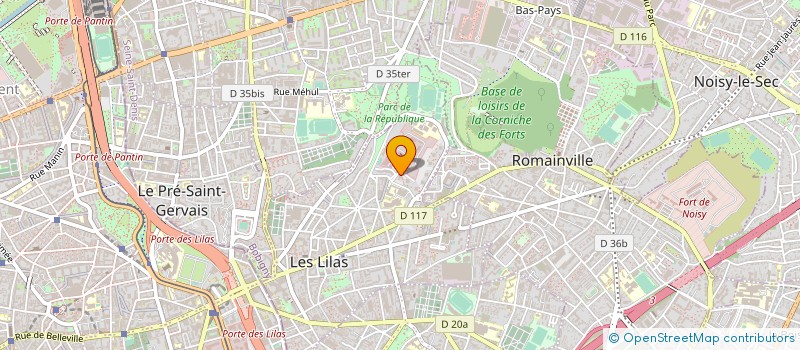 localisation de l'entreprise SYNDICAT DE COPROPRIETES à LES LILAS