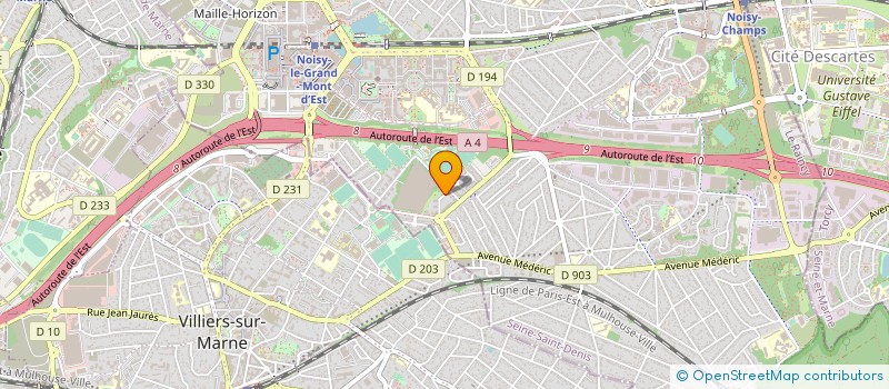 localisation de l'entreprise SYNDICAT DE COPROPRIETES  NOISY-LE-GRAND