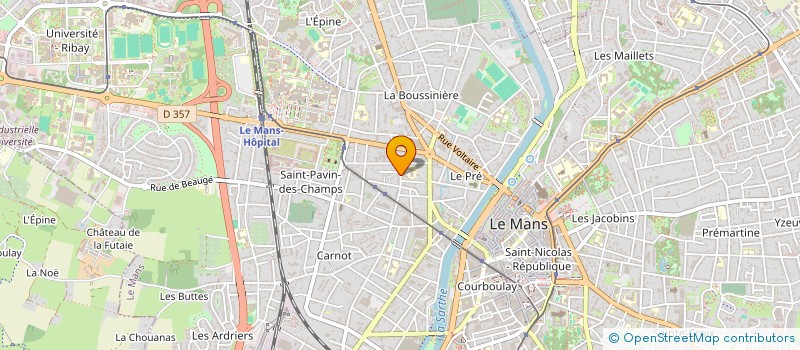 localisation de l'entreprise SYNDICAT DE COPROPRIETES MORDRET DESCHAMPS  LE MANS