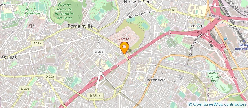 localisation de l'entreprise SYNDICAT DE COPRORPIETAIRES à ROMAINVILLE