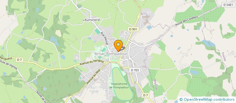 localisation de l'entreprise SYNDICAT DE DEFENSE DE L'AOP POMME DU LIMOUSIN  LUBERSAC