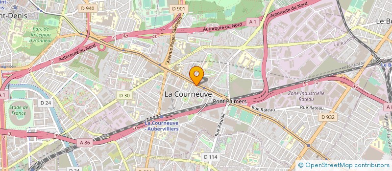 localisation de l'entreprise SYNDICAT DE DEFENSE DES CONDUCTEURS DU TAXI PARISIEN à LA COURNEUVE