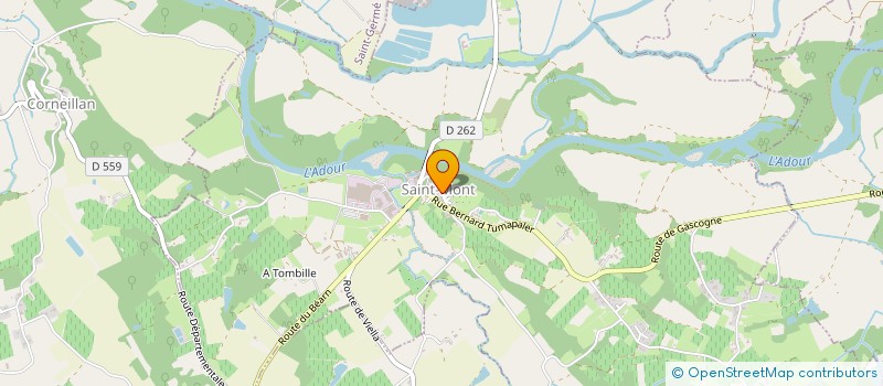 localisation de l'entreprise SYNDICAT DE DEFENSE ET DE PROMOTION DES VINS DE SAINT MONT  SAINT-MONT