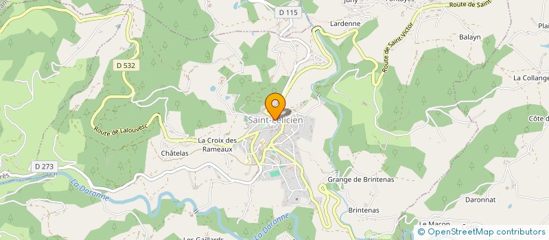 localisation de l'entreprise SYNDICAT DE DEFENSE ET DE PROMOTION DU CAILLE DOUX DE SAINT FELICIEN  SAINT-FELICIEN