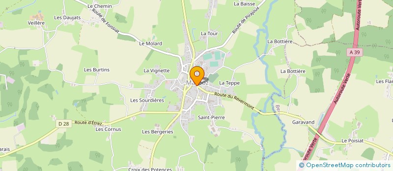 localisation de l'entreprise SYNDICAT DE DISTRIBUTION D'EAU POTABLE BRESSE SURAN REVERMONT à MARBOZ