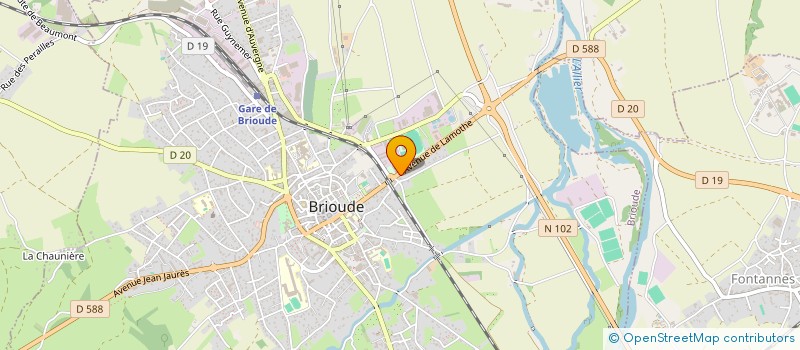 localisation de l'entreprise SYNDICAT DE GESTION DES EAUX DU BRIVADOIS  BRIOUDE