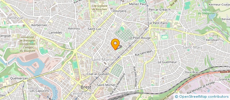 localisation de l'entreprise SYNDICAT DE L'AGRO-ALIMENTAIRE CGC à BREST