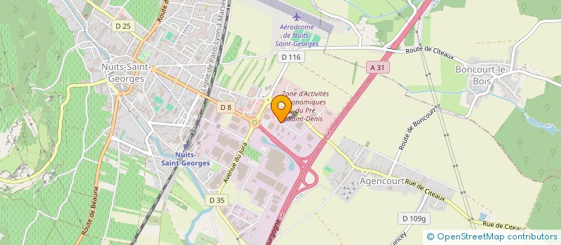 localisation de l'entreprise SYNDICAT DE L'AIRE DE LAVAGE DE NUITS SAINT GEORGES  NUITS-SAINT-GEORGES