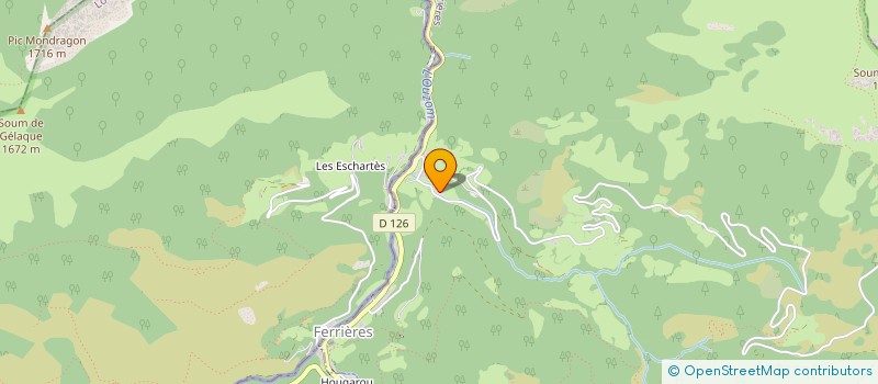 localisation de l'entreprise SYNDICAT DE L'ECOLE DE SKI FRANCAIS DU VAL D'AZUN  FERRIERES