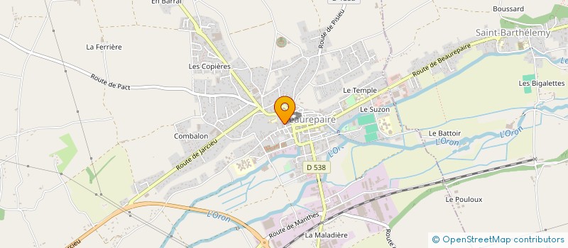 localisation de l'entreprise SYNDICAT DE L'ECOLE MATERNELLE INTERCOMMUNALE DU GONTARD à BEAUREPAIRE