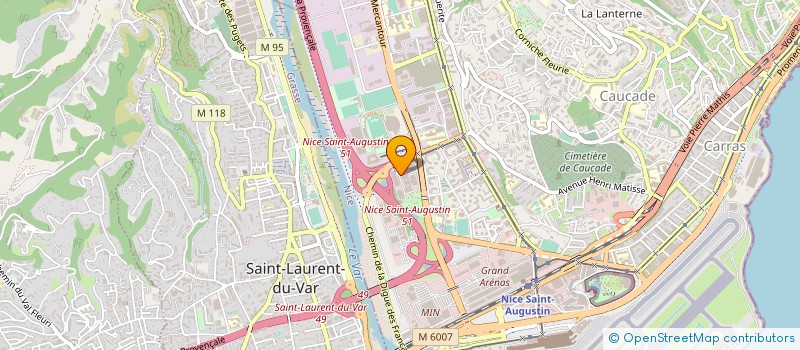 localisation de l'entreprise SYNDICAT DE L'ESTERON ET DU VAR INFERIEUR (SIEVI) à NICE