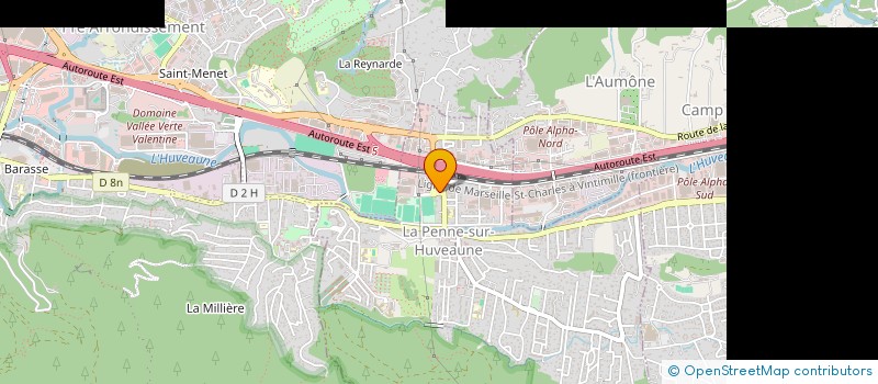localisation de l'entreprise SYNDICAT DE L HUVEAUNE  LA PENNE-SUR-HUVEAUNE