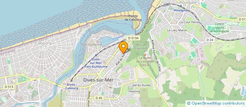 localisation de l'entreprise SYNDICAT DE LA COPROPRIETE LES BOSSETTES  DIVES-SUR-MER