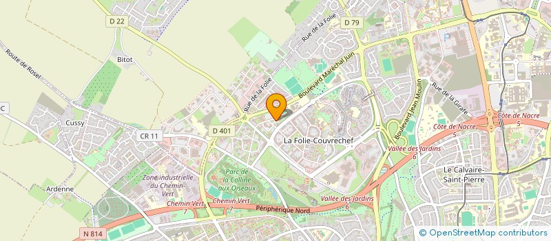 localisation de l'entreprise SYNDICAT DE LA METTALURGIE NORMANDIE OUEST à CAEN