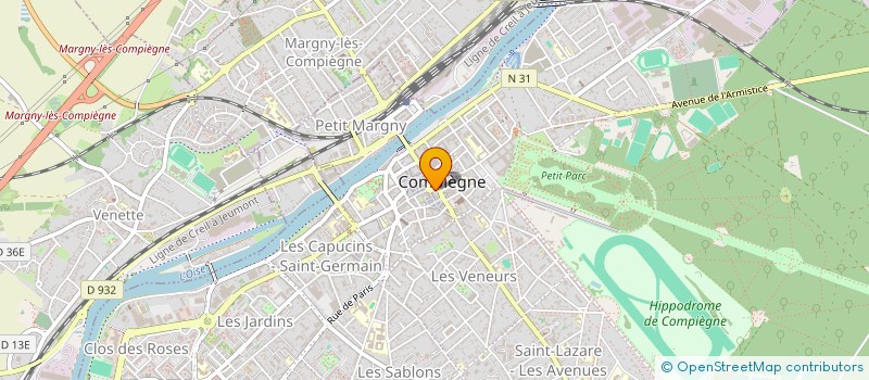 localisation de l'entreprise SYNDICAT DE LA MEUNERIE AISNE à COMPIEGNE