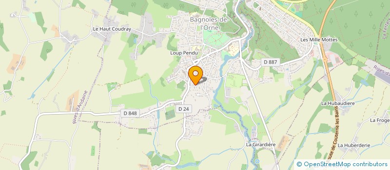 localisation de l'entreprise SYNDICAT DE LA RESIDENCE DU VAL FLEURI à BAGNOLES-DE-L'ORNE-NORMANDIE