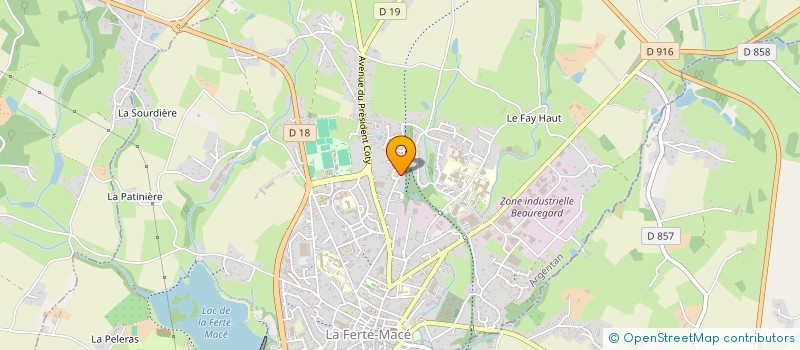 localisation de l'entreprise SYNDICAT DE LA RESIDENCE RIDREL à LA FERTE MACE