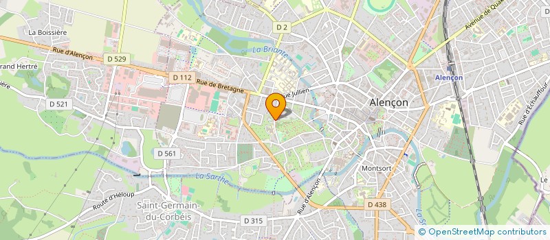 localisation de l'entreprise SYNDICAT DE LA RESIDENCE ROSERAIE à ALENCON