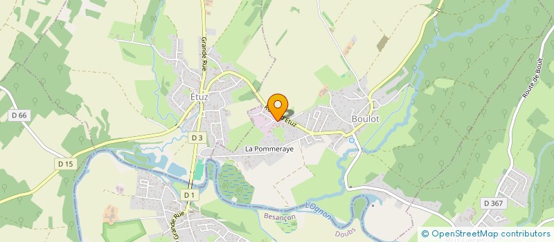 localisation de l'entreprise SYNDICAT DE LA VALLEE DE L'OGNON  BOULOT