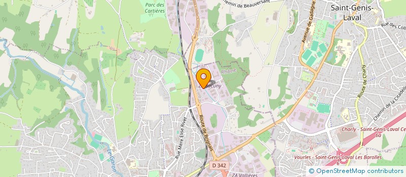 localisation de l'entreprise SYNDICAT DE MISE EN VALEUR D'AMENAGEMENT ET DE GESTION DU BASSIN VERSANT DU GARON (SMAGGA) à BRIGNAIS