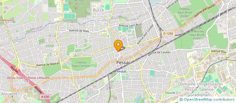 localisation de l'entreprise SYNDICAT DE PESSAC-BOURG à PESSAC