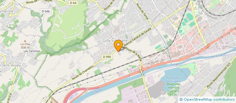 localisation de l'entreprise SYNDICAT DE POLICE DE LA PLAINE DE L'ISERE à GILLY-SUR-ISERE